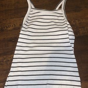 black and white shirt